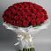 Букет 101 Красная роза Блэк Мэджик в Новое ступино