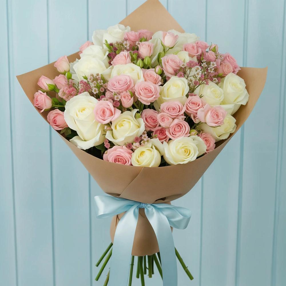 Букет цветов из: Розы в Новое ступино