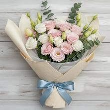 Букет цветов из:  Лизиантусы в Новое ступино