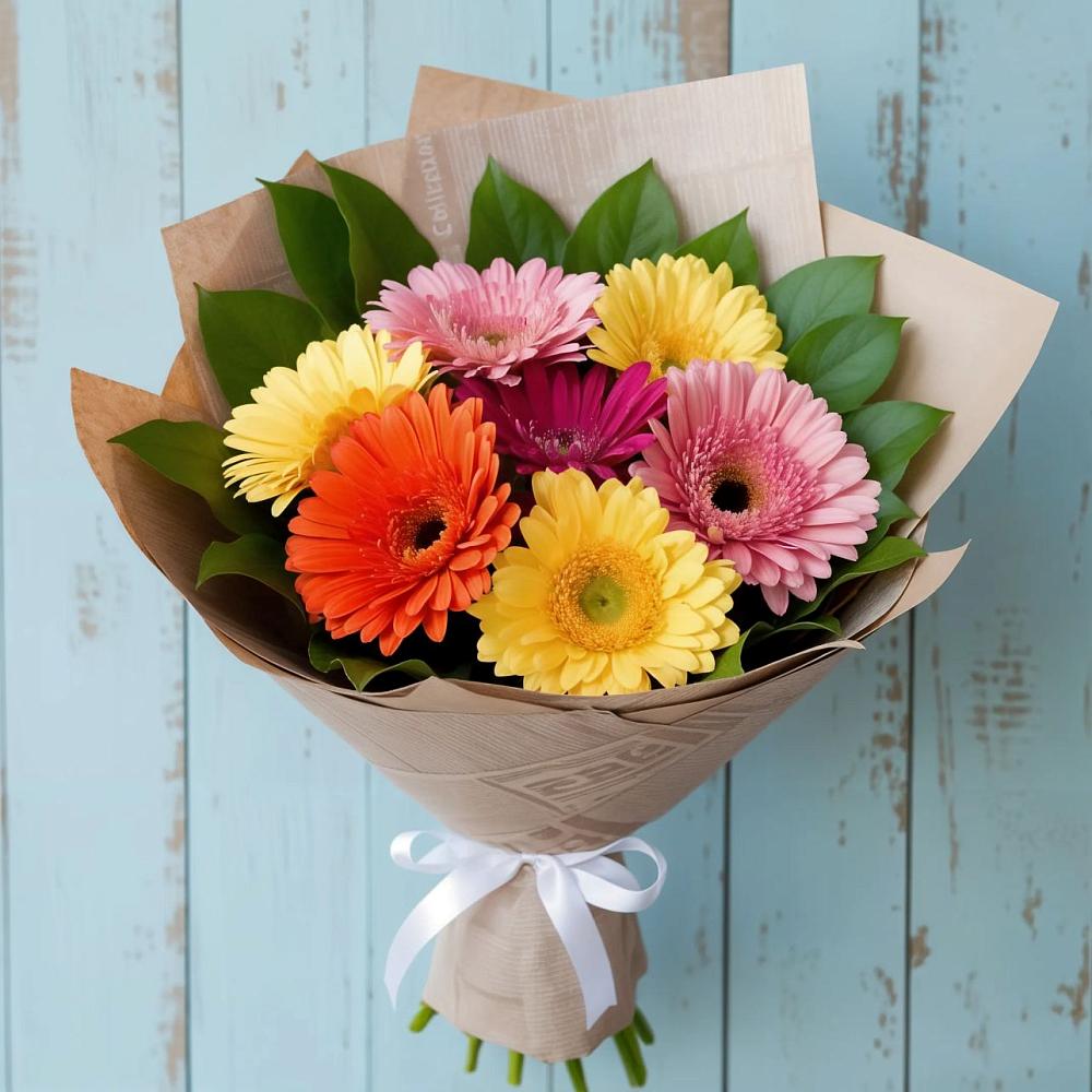 Букет цветов из: Герберы в Новое ступино