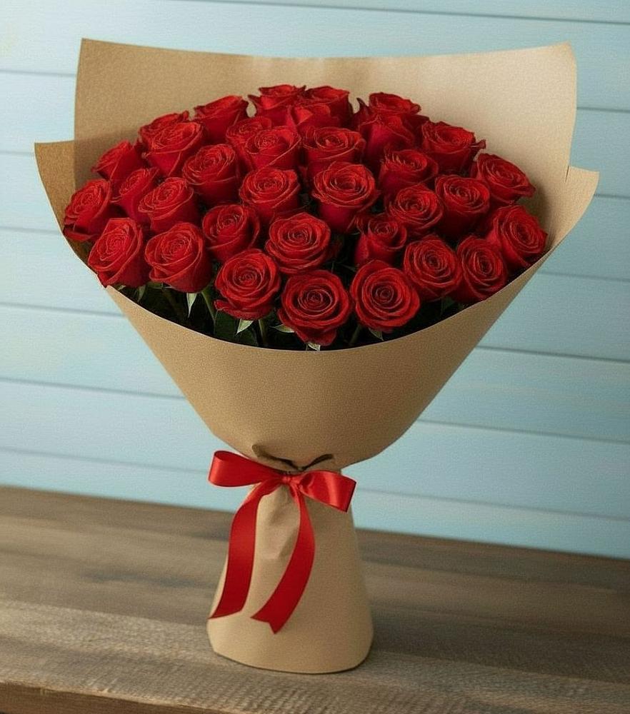 Букет Красные розы Милано в Новое ступино