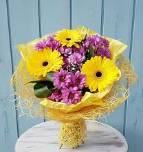 Букет цветов из:  Хризантемы и Герберы в Новое ступино