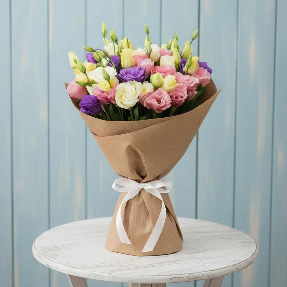 Букет цветов из: Лизиантусы в Новое ступино