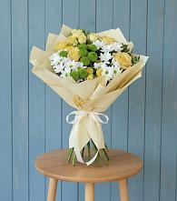 Букет цветов из:  Хризантемы и Розы #REPLACE_PRED# Новое ступино