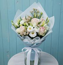 Букет цветов из:  Розы и Лизиантусы в Новое ступино