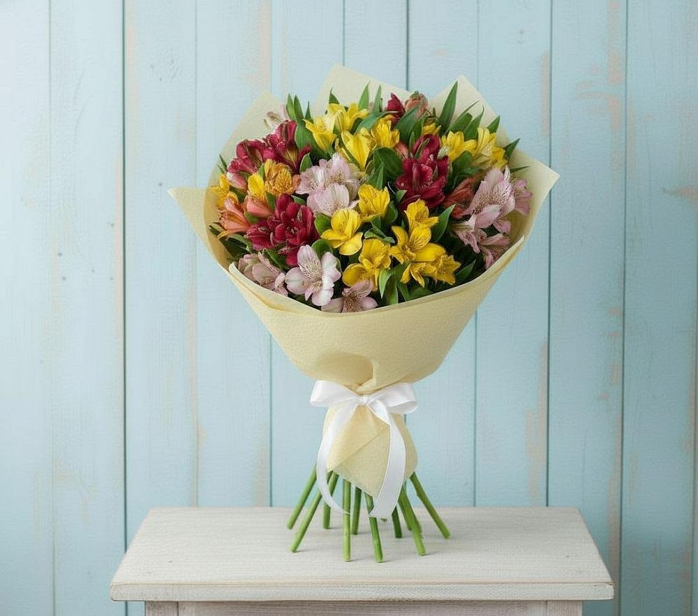 Букет цветов из: Альстромерии в Новое ступино